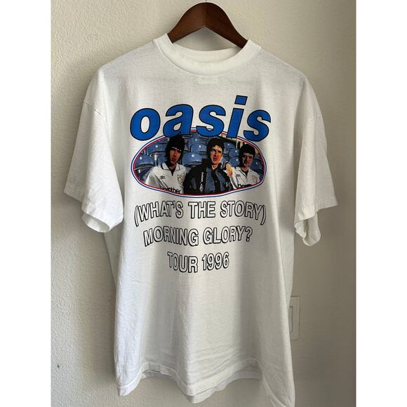 Oasis "What's the Story Morning Glory?" Vintage Reprint Single Stitch T-shirt - Picture 1 of 6